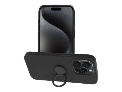FuteradoiPhone15PROSiliconeRingczarny1