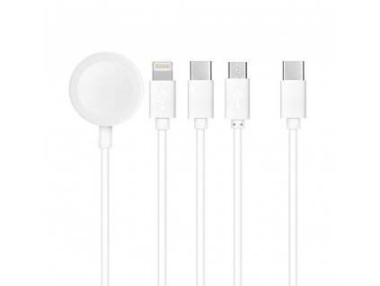 632040 kabel typ c 4v1 pro iphone lightning 8 pin typ c micro apple watch 3w 1a c3186 bily