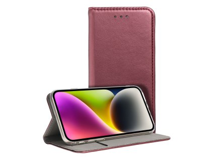 676689 pouzdro magnet flip wallet book motorola g84 bordo