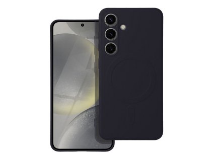 FuteraSILICONEMAGCOVERkompatybilnyzMagSafedoSAMSUNGS24czarny1