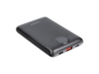 640035 14 externi baterie power bank veger s11 10 000mah lcd quick charge pd22 5w cerna