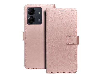 678147 10 pouzdro forcell mezzo book xiaomi redmi 13c mandala zlato ruzove