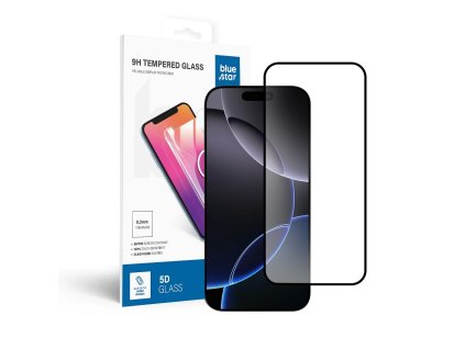 SzkohartowanedoiPhone16PROfullglueBlueStar5Dczarne1