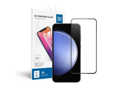 SzkohartowanedoSamsungGalaxyS23FEfullglue-casefriendlyBlueStar5Dczarne1