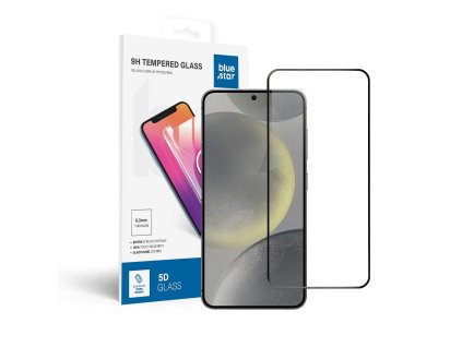 SzkohartowanedoSamsungGalaxyS24fullglue-casefriendlyBlueStar5Dczarne1