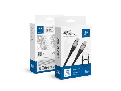 KabelUSBCdoUSBCBlueStar3A60WPDQC40zoplotem12mTFK-DC-003czarny1