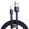 588407 baseus kabel cafule usb iphone lightning 8 pin zlato modry