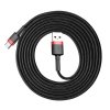 594827 baseus kabel usb cafule typ c 2a 3 metry cerveny catklf u09