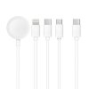 632040 kabel typ c 4v1 pro iphone lightning 8 pin typ c micro apple watch 3w 1a c3186 bily