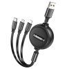 Kabel3w1USBAdoLightning-MicroUSB-USBCHoco2A1mX75czarny1