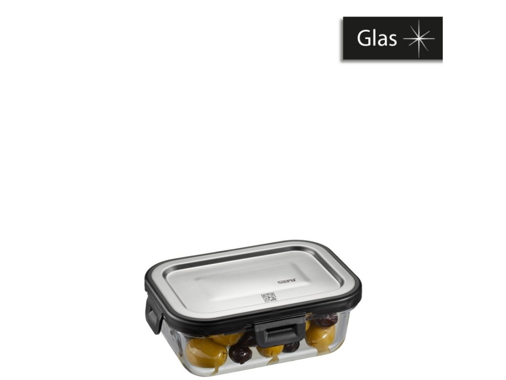 Dóza na potraviny MILO, 400ml, kontrola čerstvosti a zásoby přes aplikaci - GEFU  MILO zásobník na potraviny, obdélníkový, 400 ml (kontrola čerstvosti a zásoby přes aplikaci) - GEFU