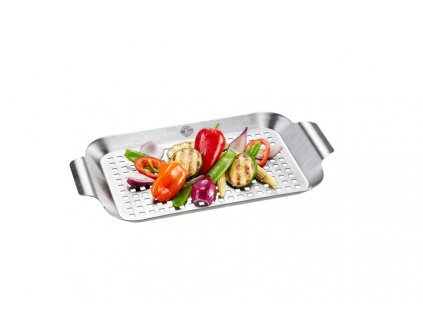 Grilovací podnos BBQ malý - GEFU  Grilovací Pánev BBQ nerezová - GEFU