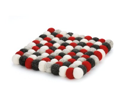 Podložka pod hrnec LANA ROSSO, 21x21 cm - Cilio  LANA ROSSO čtvercová podložka pod horké, 21x21 cm - Cilio