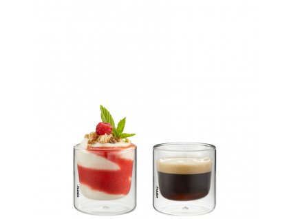 Termo sklenice na espresso MIRA, 2 ks 80 ml - GEFU  Termální sklo MIRA, 80 ml, 2 kusy - GEFU