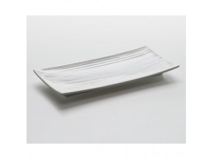 Obdélníkový podnos White Basics Cirque 24 x 11,5 cm - Maxwell&Williams  White Basics Cirque Podnos 24 x 11,5 cm- Maxwell&Williams
