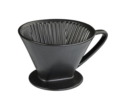 Filtr na kávu velikost 4, černý - Cilio  Keramický filtr na kávu 14cm, černý - Cilio