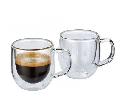 Hrneček na kávu VENETO 80 ml, 2 ks - Cilio  VENETO sada 2 skleněných hrnečků na kávu 80 ml - Cilio