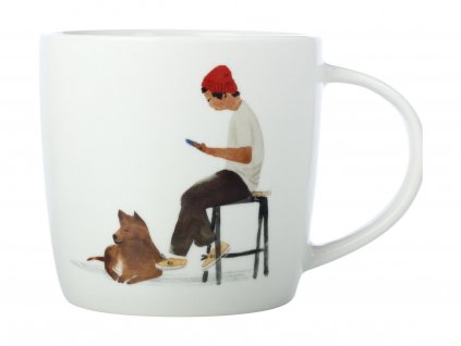 Porcelánový Hrnek Marc Martin BFF Cafe Waiting 400 ml - Maxwell&Williams  Marc Martin BFF Hrnek Cafe Waiting porcelán 400 ml - Maxwell&Williams