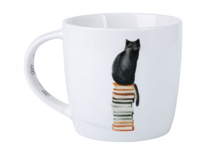 Hrnek Marc Martin Feline Friends 400 ml Wellington Read Cat-Maxwell&Williams  Marc Martin Feline Friends Hrnek Wellington Read Cat porcelán 400 ml - Maxwell&Williams