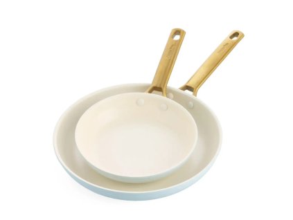 vyr 35753Sada dvou panvi PADOVA 20 26 cm svetle modra GreenPan
