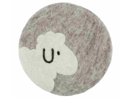 Podložka LANA SHEEP šedá, ovčí vlna Cilio