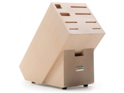 f 78Blok na noze prirodni na 9ks bukove drevo Wusthof Dreizack Solingen