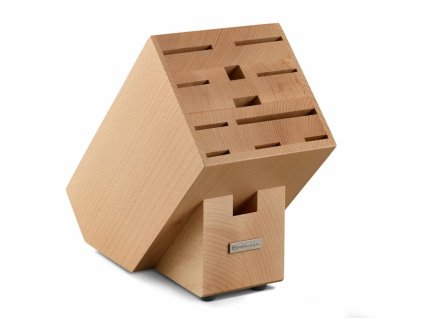 vyr 81Blok na noze prirodni na 12ks bukove drevo Wusthof Dreizack Solingen 1