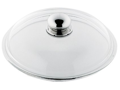 d f 891Sklenena poklice s kovovou rukojeti 26 cm Silit