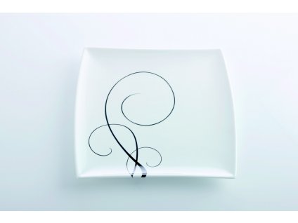 Čtvercový mělký talíř Breeze 23 x 23 cm - Maxwell Williams  Breeze porcelánový čtvercový mělký talíř - Maxwell Williams