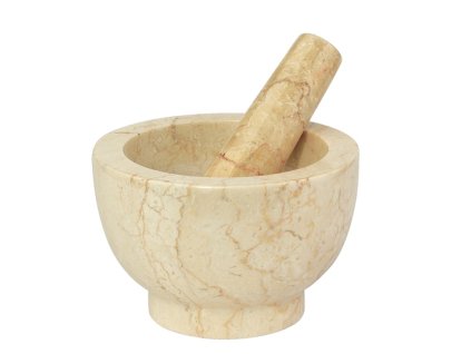 Mramorový hmoždíř béžový 13 cm - Cilio  Hmoždíř mramorový béžový 13 cm - Cilio