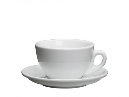 Porcelánový šálek na Cappuccino ROMA bílý 100 ml - Cilio  Cappuccino šálek bílý 10 cl - Cilio
