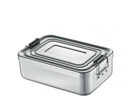 Svačinový box alu stříbrný 5x12x18 cm - Küchenprofi  Box na svačinu hliníkový stříbrný - Küchenprofi