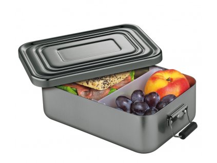Svačinový box alu antracitový 7x15x23 cm - Küchenprofi  Box na svačinu hliníkový velký antracitový - Küchenprofi