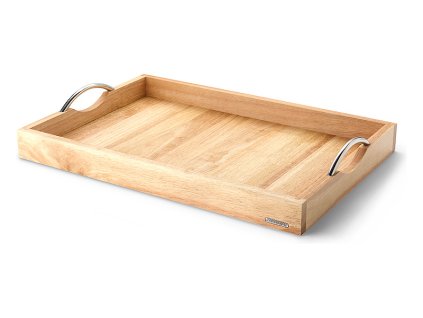 Servírovací podnos přírodní 53 x 36 cm - Continenta  Tác s kovovými madly přírodní - Continenta