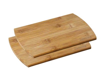 Sada 2 ks krájecích prkének 22 x 15 x 1 cm, bambus - Zassenhaus  Bambusové prkénka 2ks, 22 x 15 x 1 cm, světlé - Zassenhaus