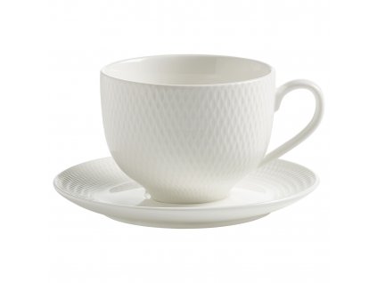 Porcelánový šálek s podšálkem 220 ml DIAMONDS - Maxwell&Williams  DIAMONDS Porcelánový čajový šálek a podšálek 220 ml - Maxwell&Williams