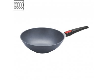 Wok Pánev Diamond LITE induction s odnímatelnou rukojetí 30 cm na indukci - WOLL  Titanová pánev Wok na indukci 30 cm s odnímatelnou rukojetí Diamond Lite - WOLL