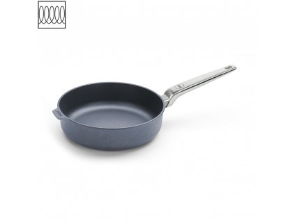 Pánev na soté vysoká Diamond Lite PRO s nerezovou rukojetí 24cm na indukci -WOLL  Titanová indukční pánev na soté 24 cm s nerezovou rukojetí Diamond Lite PRO - WOLL