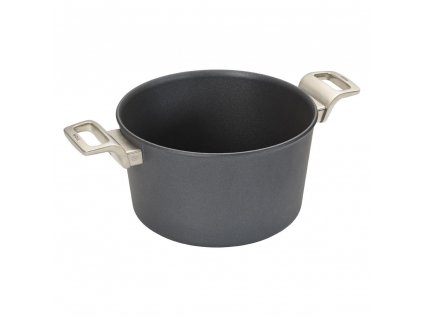 Titanový Hrnec Diamond Lite PRO s nerezovou rukojetí neindukční 24 cm - WOLL  Titanový hrnec 24 cm s nerezovou rukojetí Diamond Lite PRO neindukční - WOLL