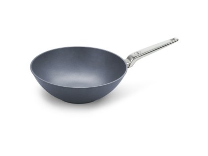 Wok Pánev Diamond Lite PRO s nerezovou rukojetí neindukční 30 cm - WOLL  Titanová pánev Wok 30 cm s nerezovou rukojetí Diamond Lite PRO neindukční - WOLL