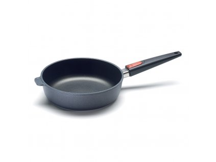Pánev hluboká Titanium Nowo neindukční s odnímatelnou rukojetí 24 cm - WOLL  Titanová pánev na soté 24 cm s odnímatelnou rukojetí Titanium Nowo - WOLL