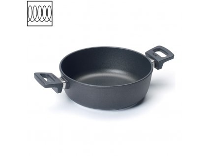 Servírovací pánev Titanium Nowo 24 cm - WOLL  Titanová servírovací pánev na indukci 24 cm Titanium Nowo - WOLL