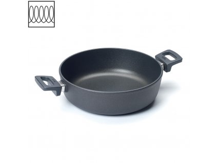 Servírovací pánev Titanium Nowo 28 cm - WOLL  Titanová servírovací pánev na indukci 28 cm Titanium Nowo - WOLL
