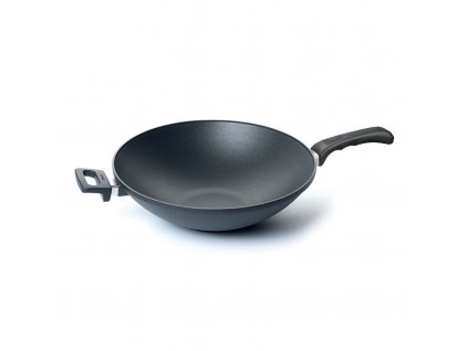 Wok Pánev s rukojetí Titanium Nowo neindukční 36 cm - WOLL  Titanová pánev Wok 36 cm s rukojetí Titanium Nowo - WOLL