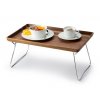 Servírovací podnos do postele ořechové dřevo 53 x 32 cm - Continenta  Servírovací stolek ořech 53 x 32 cm - Continenta