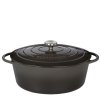 Litinový hrnec oválný Provence 33 cm šedý - Küchenprofi  Litinový Hrnec na pečení Provence oválný 33 cm šedý - Küchenprofi