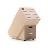 f 78Blok na noze prirodni na 9ks bukove drevo Wusthof Dreizack Solingen
