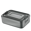 Svačinový box alu antracitový 7x15x23 cm - Küchenprofi  Box na svačinu hliníkový velký antracitový - Küchenprofi