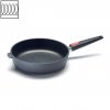 Pánev hluboká Titanium Nowo s odnímatelnou rukojetí 28 cm - WOLL  Titanová indukční pánev na soté 28 cm s odnímatelnou rukojetí Titanium Nowo - WOLL