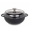 Litinová pánev na dušení se skleněnou pokličkou MARMITE, černá - Küchenprofi  Pánev na dušení se skleněnou poklicí MARMITE 28 cm černá - Küchenprofi